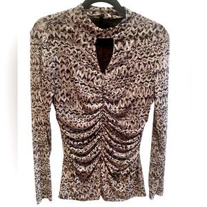 Cable & Gauge Long Sleeve Blouse